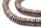 The Bead Chest Antique Silver Flat Disk Heishi Beads (8mm), 15" Strand, Handmade for Jewelry Making & Crafts | Approximately 800 Beads